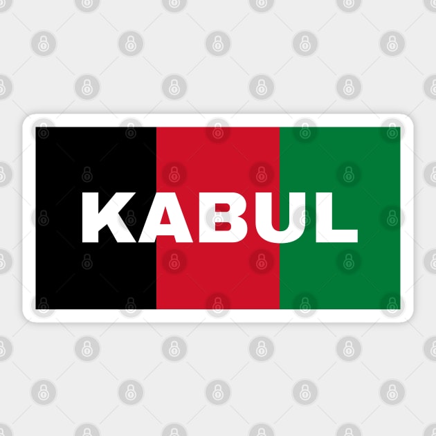 Kabul City in Afghanistan Flag Colors Sticker by aybe7elf